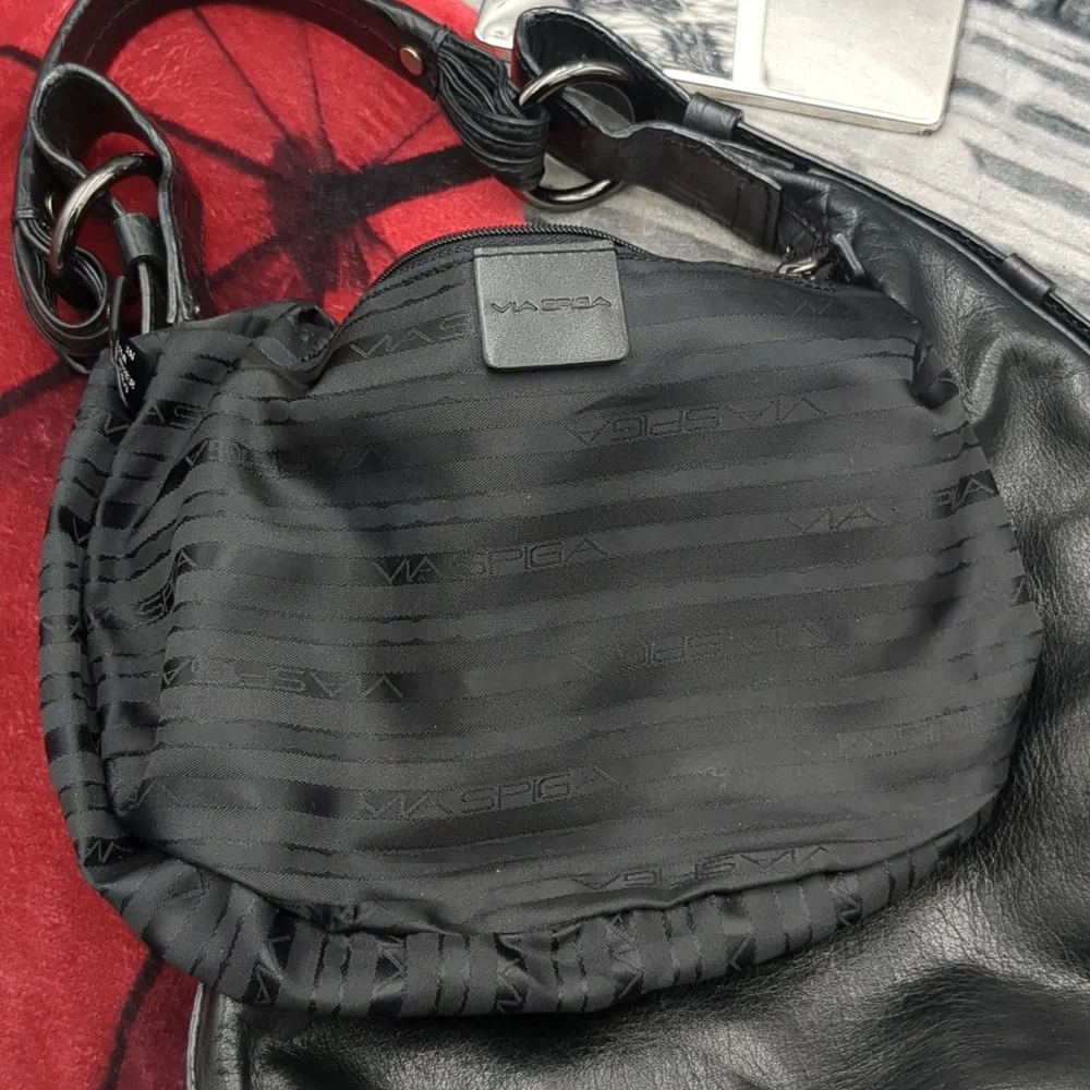 VIA Spiga Black Leather Bag